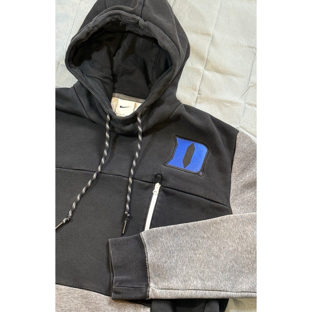 Nike Duke Hoodie Men’s Large Tech Black Blue Devils NCAA Basketball Boozer